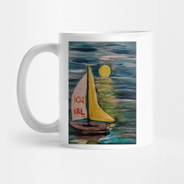 Irish sail boat competing by kkartwork